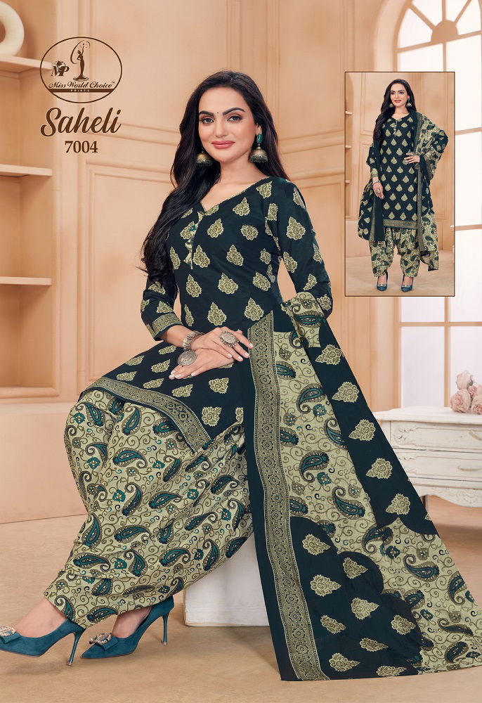 Saheli Vol 7 By Miss World 7001 7010 Online Dress Material Wholesale
